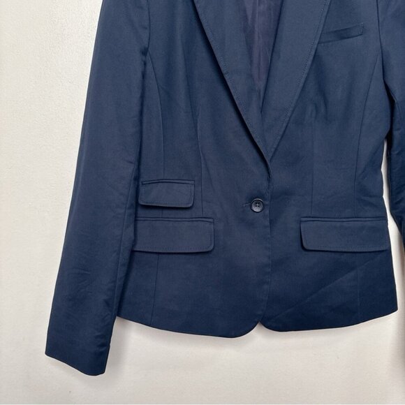 Banana Republic Womens 4 Stretch Navy Career Button Blazer - Picture 9 of 15
